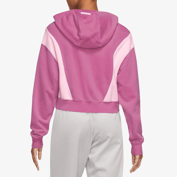 Felpa Nike donna corta garzato
