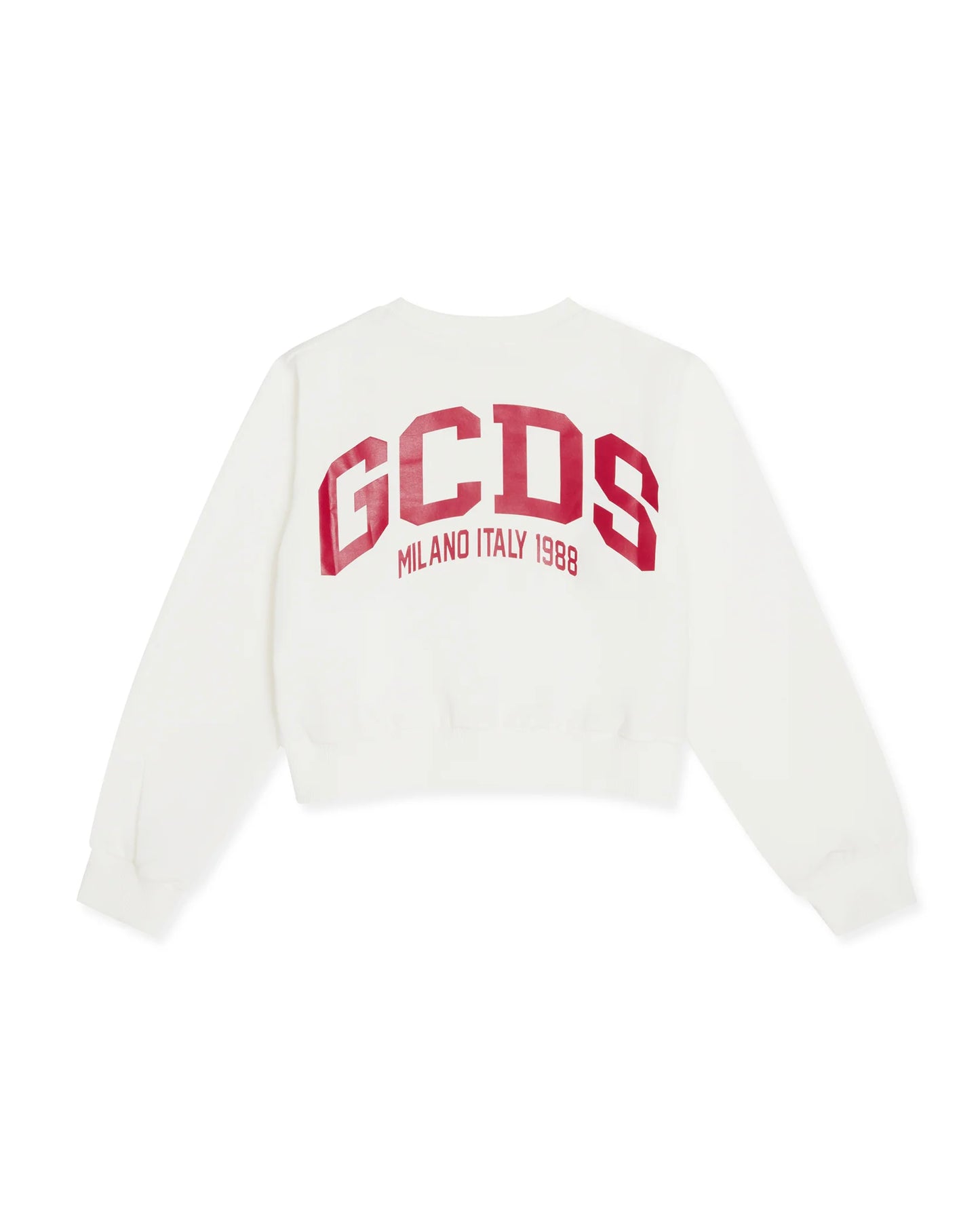 Felpa Gcds girocollo logo retro bambina