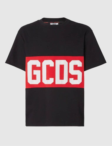 T-shirt Gcds in cotone con banda logo