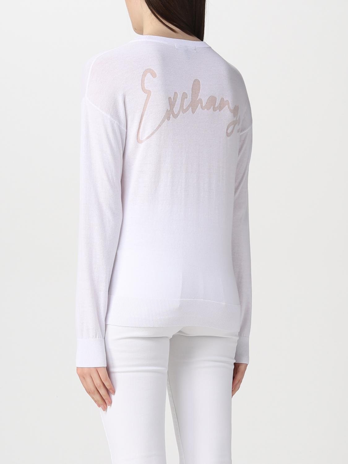 Golfino donna in filo Con Logo Armani Exchange