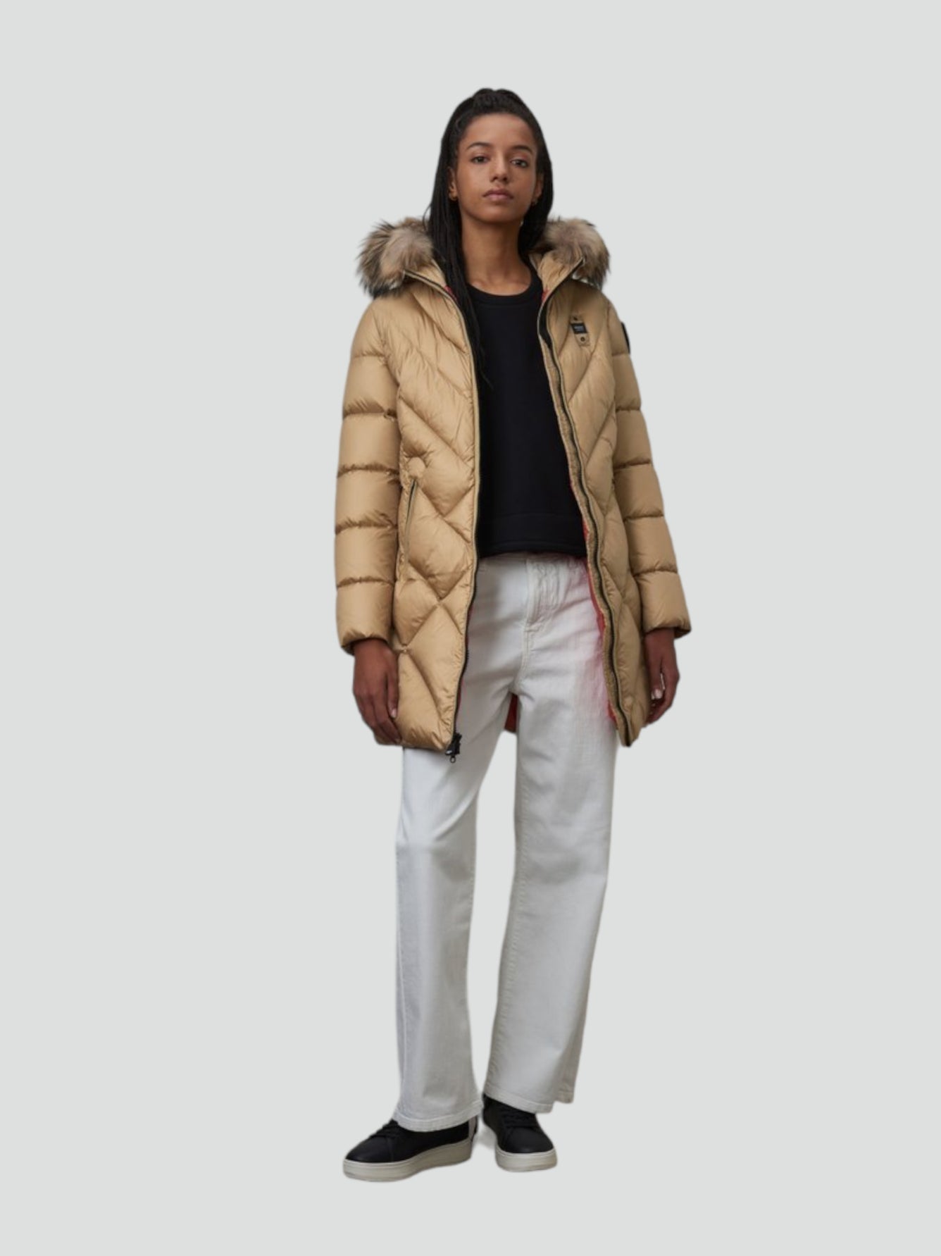 Giubbino imbottito Blauer lungo donna