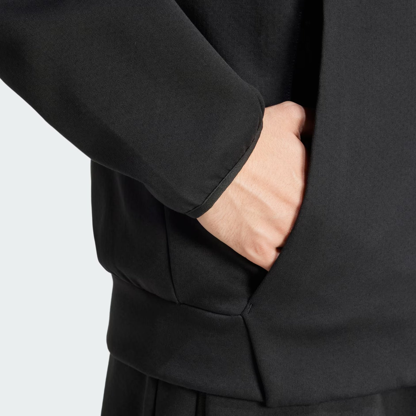 Felpa uomo Adidas con cappuccio e zip intera ZNE