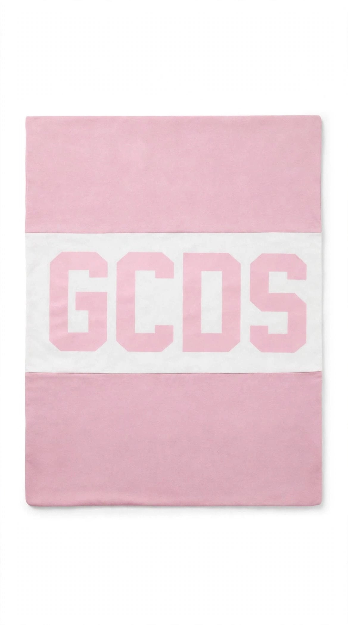 GCDS Copertina da neonato con maxi logo iconico frontale