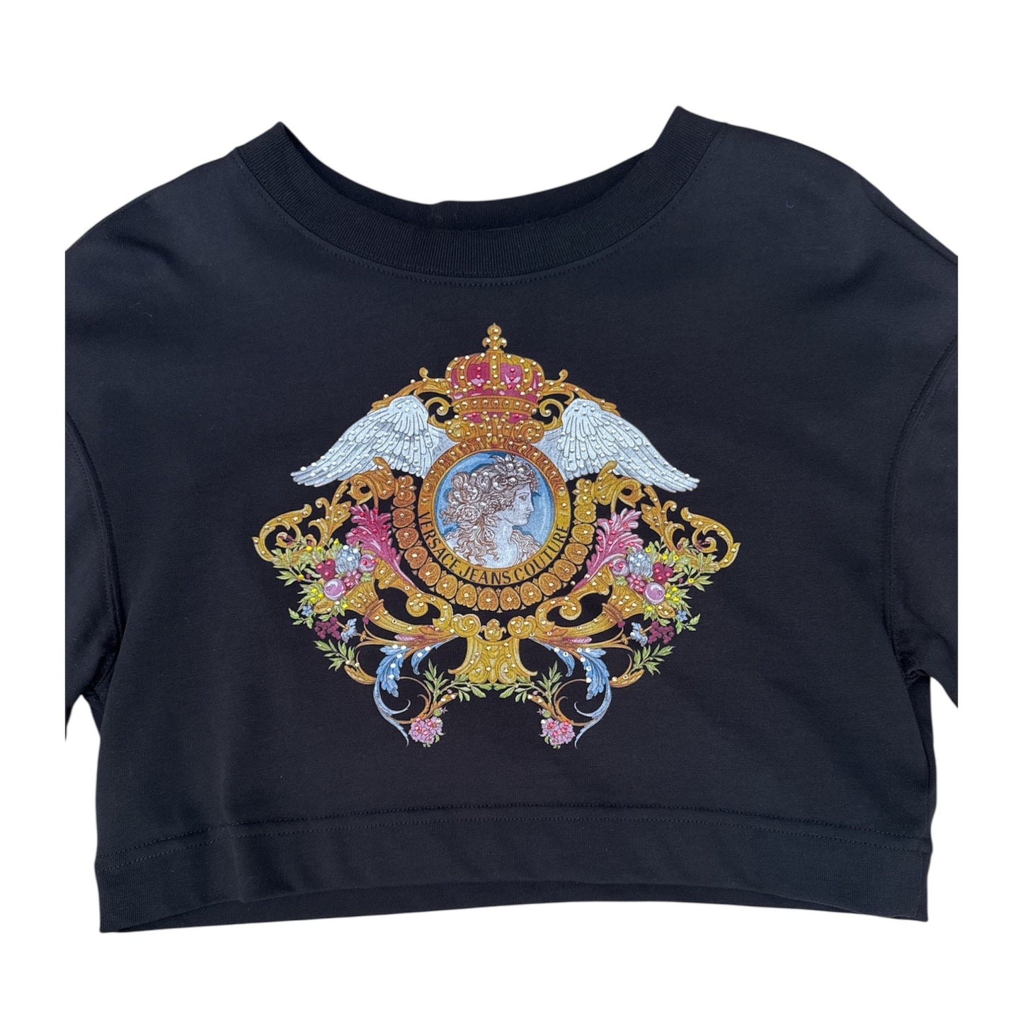 FELPA VERSACE COUTURE DONNA CROP