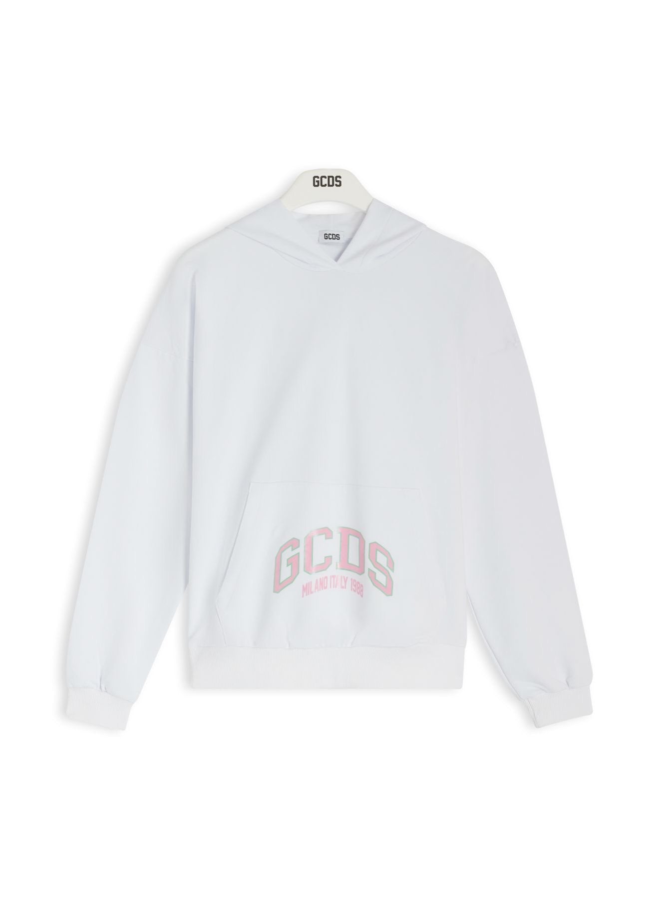 Felpa GCDS bambina logo OPTIC
