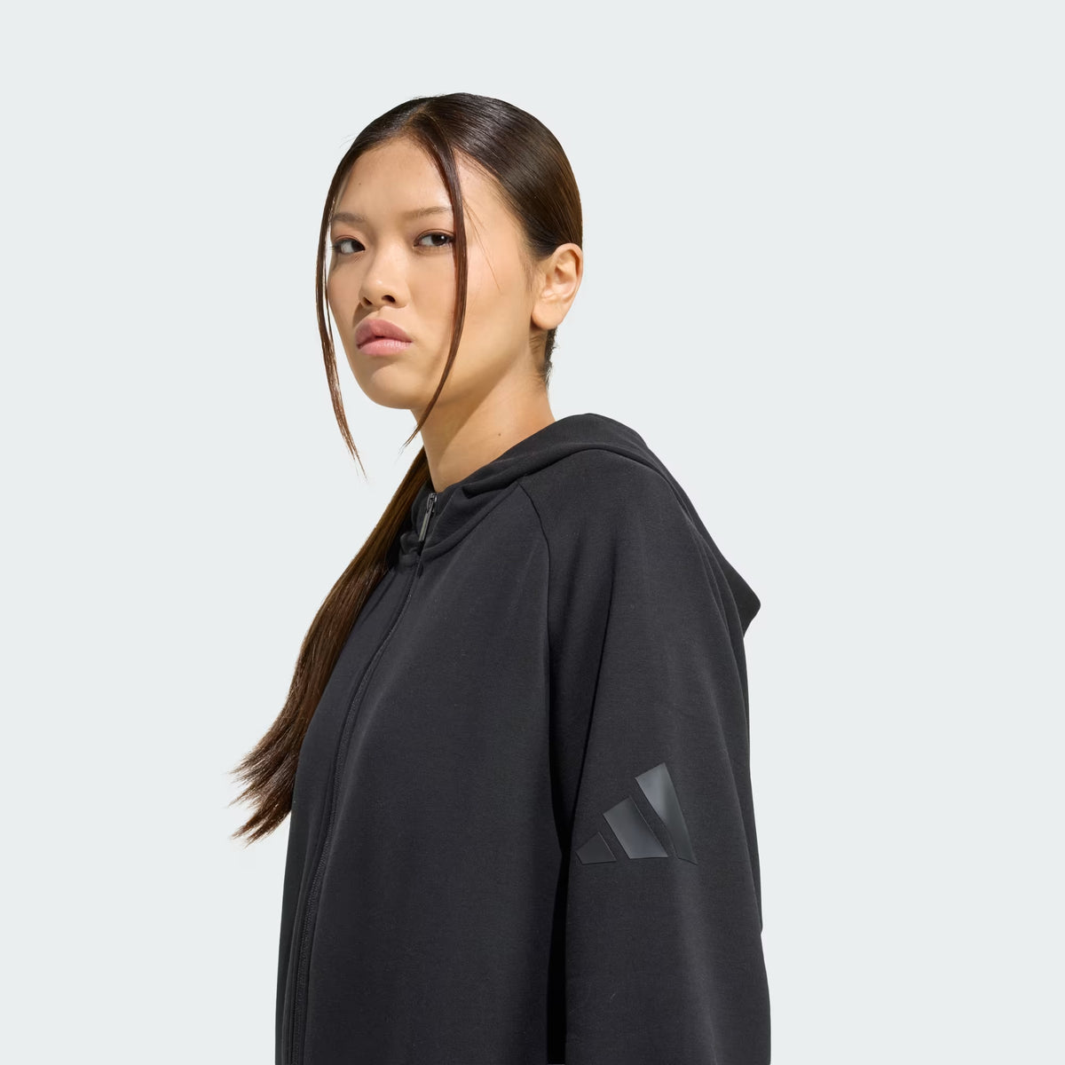 FELPA DONNA SOFT LUX CON CAPPUCCIO E ZIP INTEGRALE