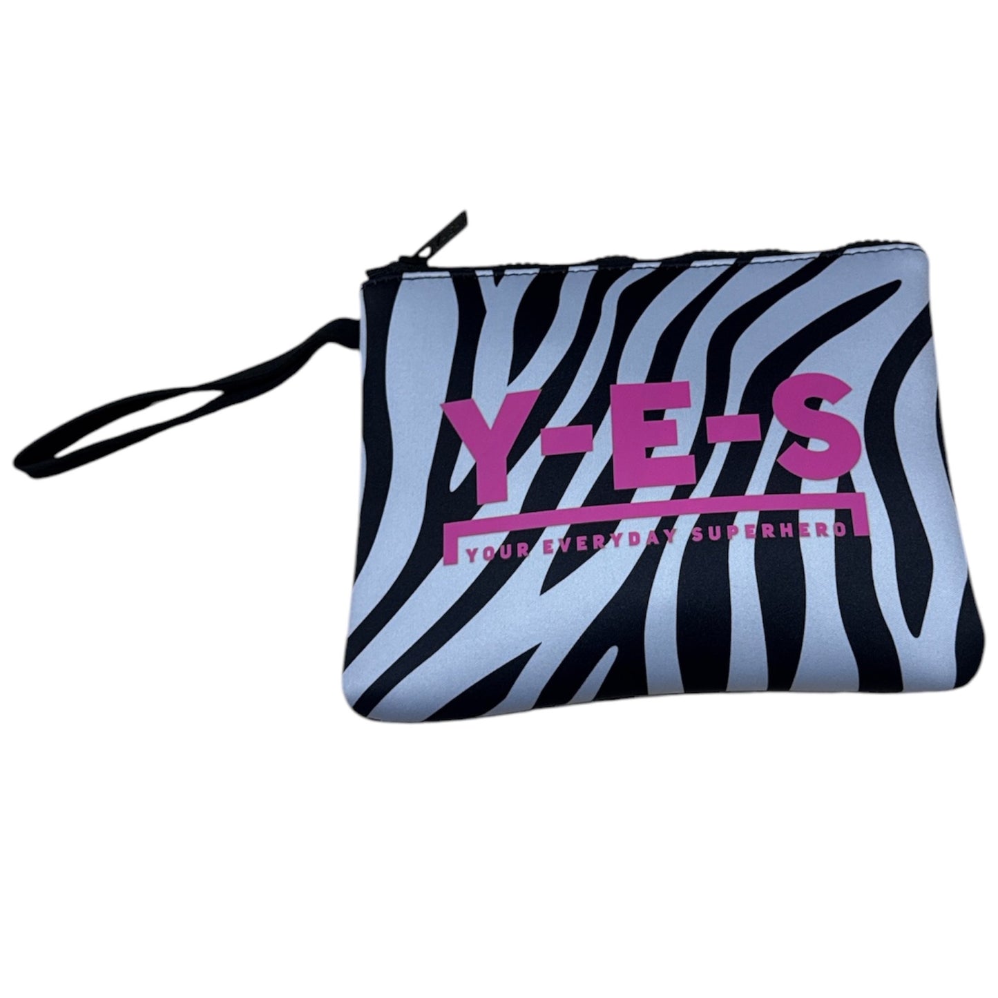 Pochette Y-E-S in neoprene fantasia