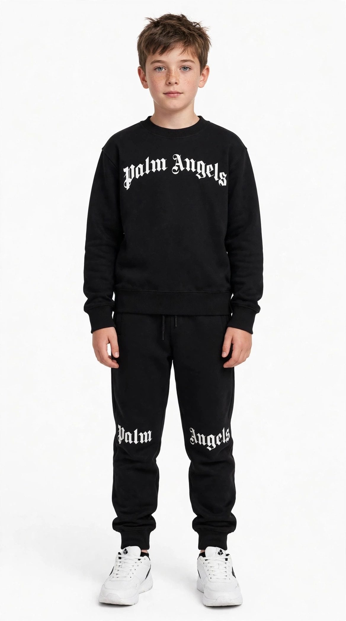 Felpa bambino Palm Angels girocollo