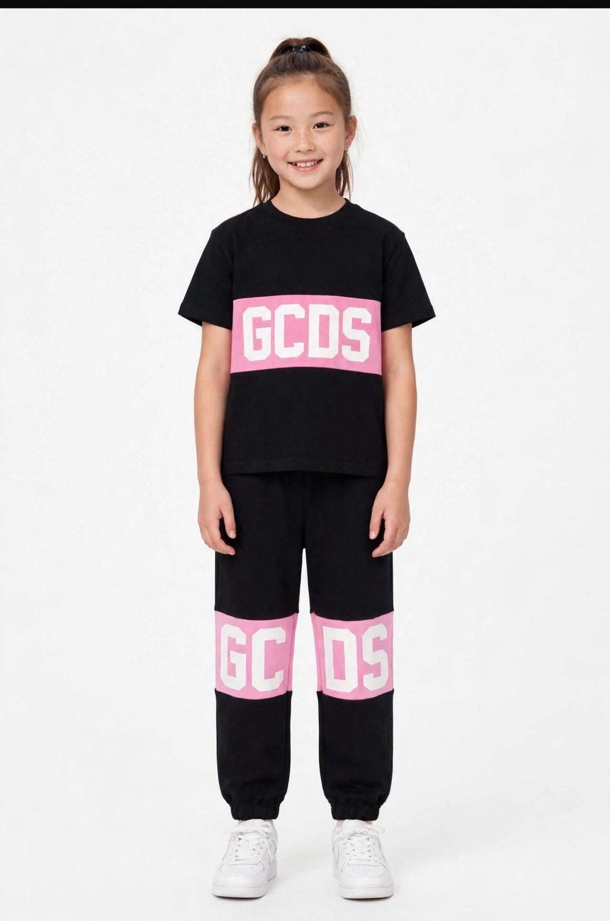 T-shirt Gcds bambina big logo