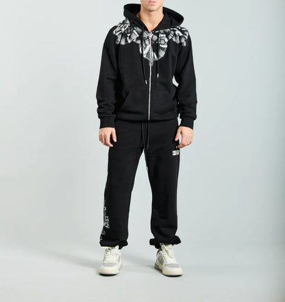 Felpa Cappuccio Con Zip Marcelo Burlon Pitone