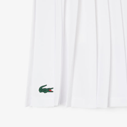 Gonna a pieghe con fodera bambina Lacoste