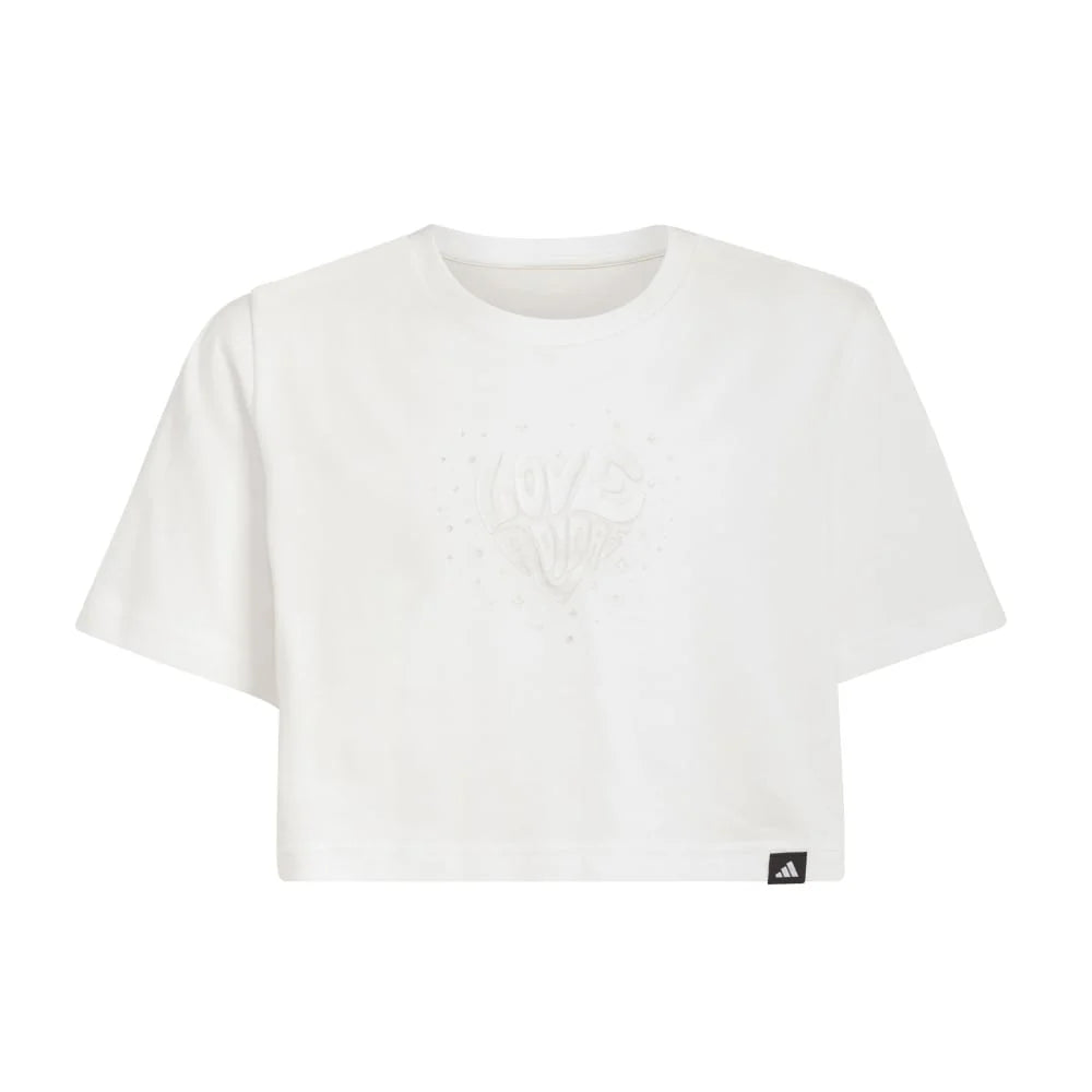 T-shirt bambina Adidas crop
