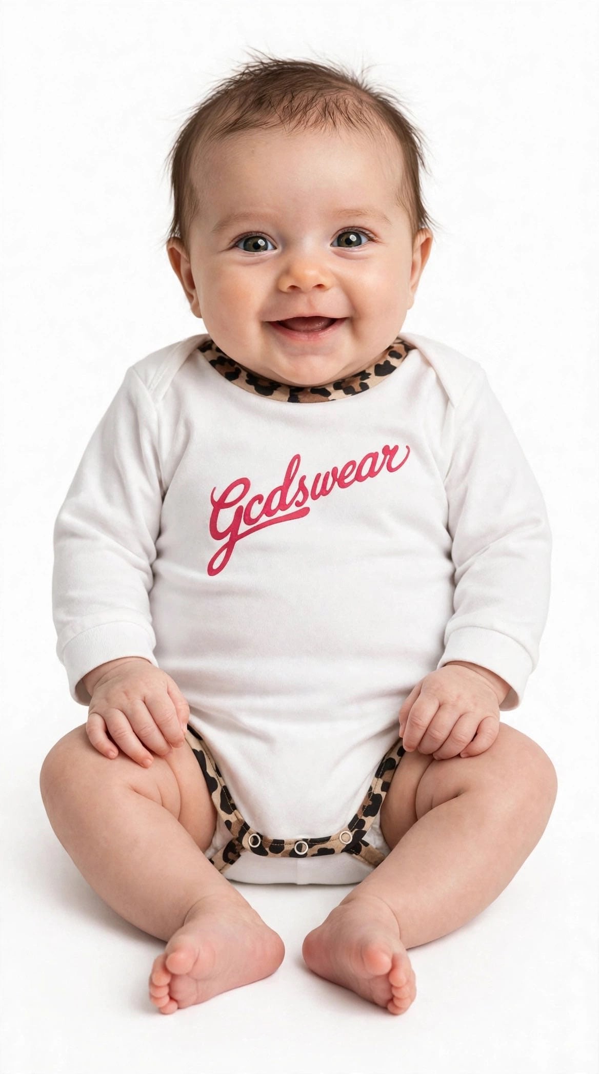 Body leopardato con Logo GCDS neonata