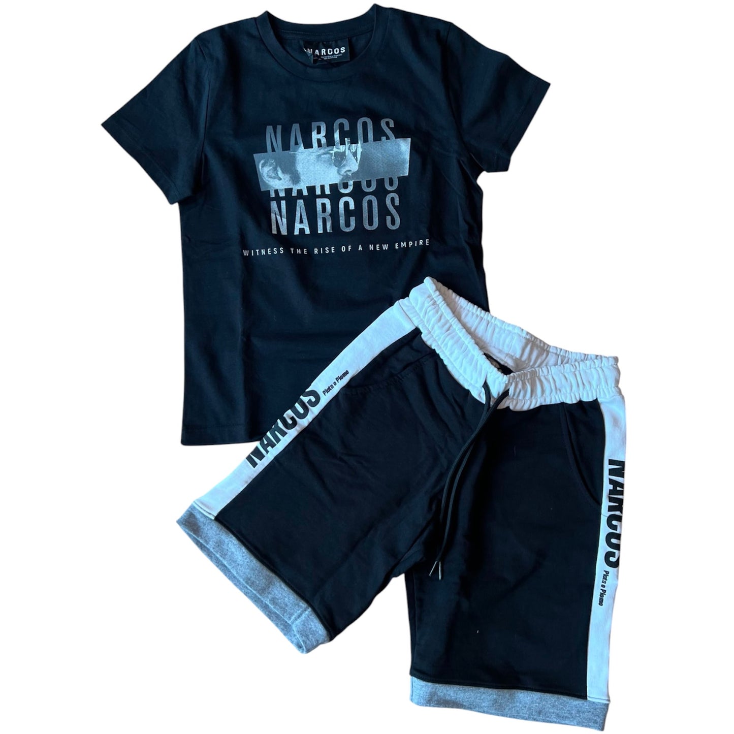 T-shirt+bermuda Narcos bambino