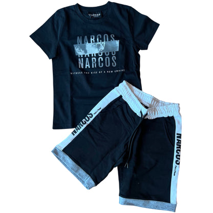 T-shirt+bermuda Narcos bambino
