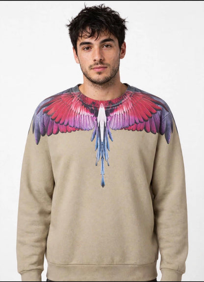 Felpa Marcelo Burlon uomo girocollo