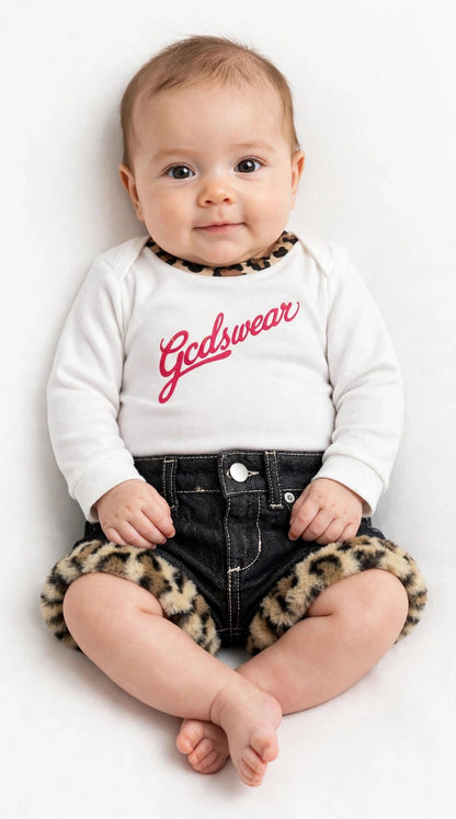 Body leopardato con Logo GCDS neonata