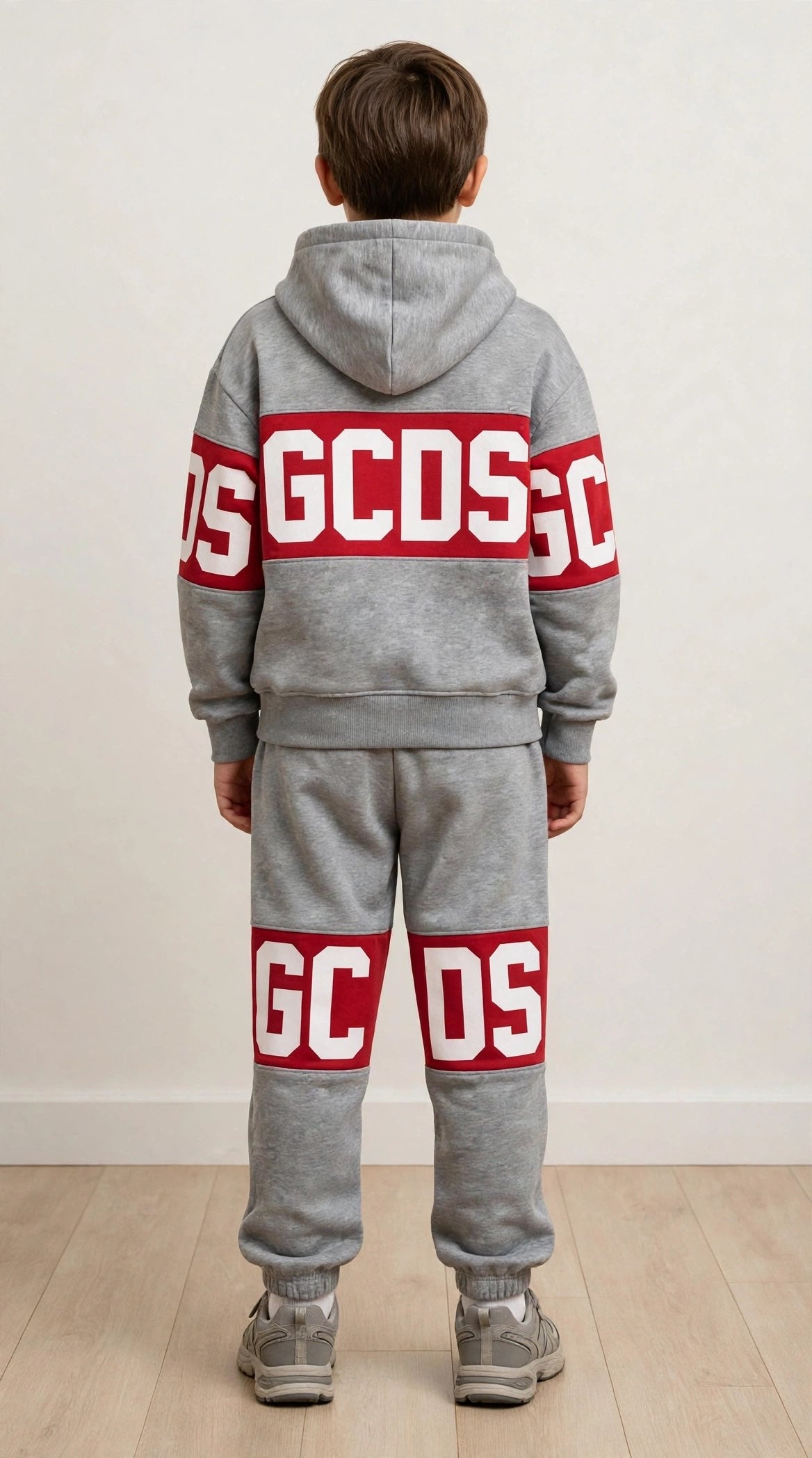 Felpa Gcds bambino big logo con cappuccio