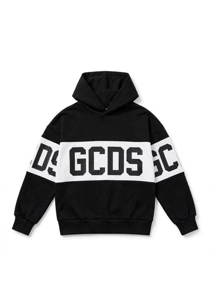 Felpa Gcds bambino big logo con cappuccio