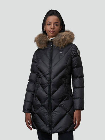 Giubbino imbottito Blauer lungo donna