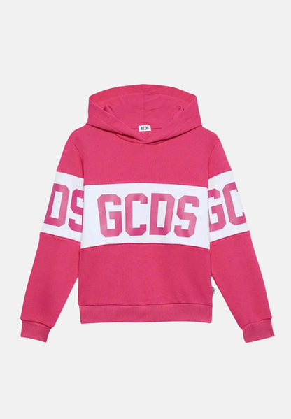 Felpa big logo GCDS con cappuccio bambino
