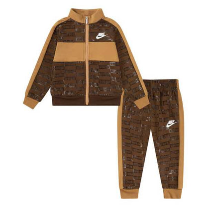 Tuta Nike neonato acetato felpato con zip