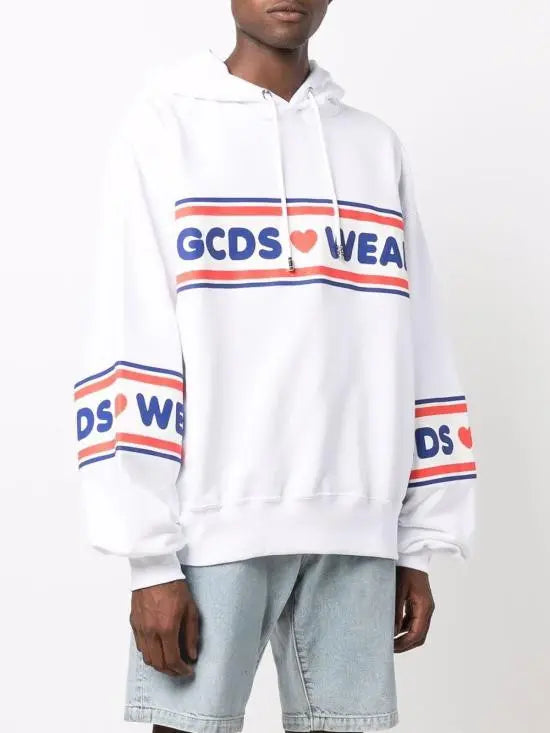 FELPA UOMO GCDS LOGO CUORI