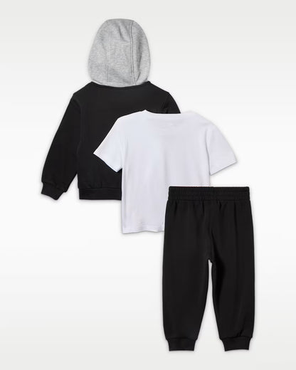 Tuta in 3 pezzi Lifestyle con felpa con cappuccio e t-shirt per neonati
