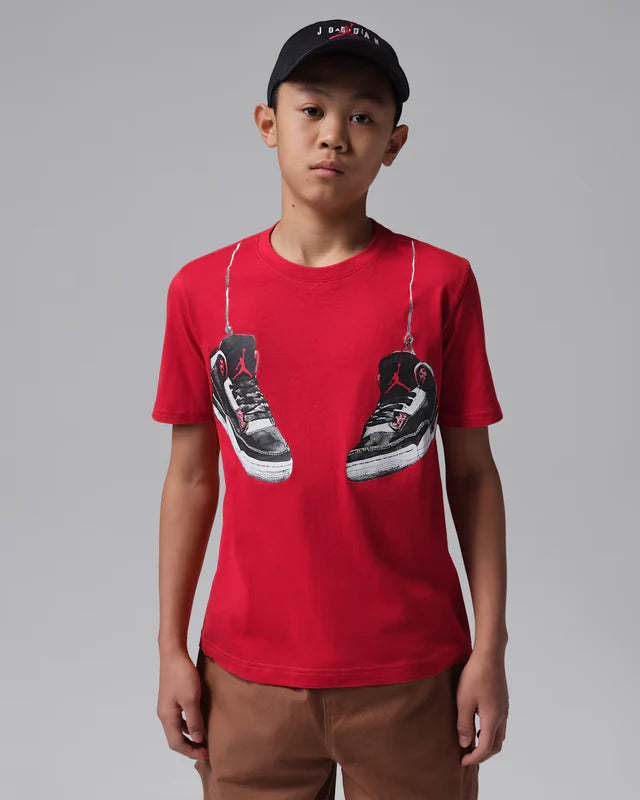 T-SHIRT JORDAN BIG KIDS CON LACCETTO PER SCARPE AJ3