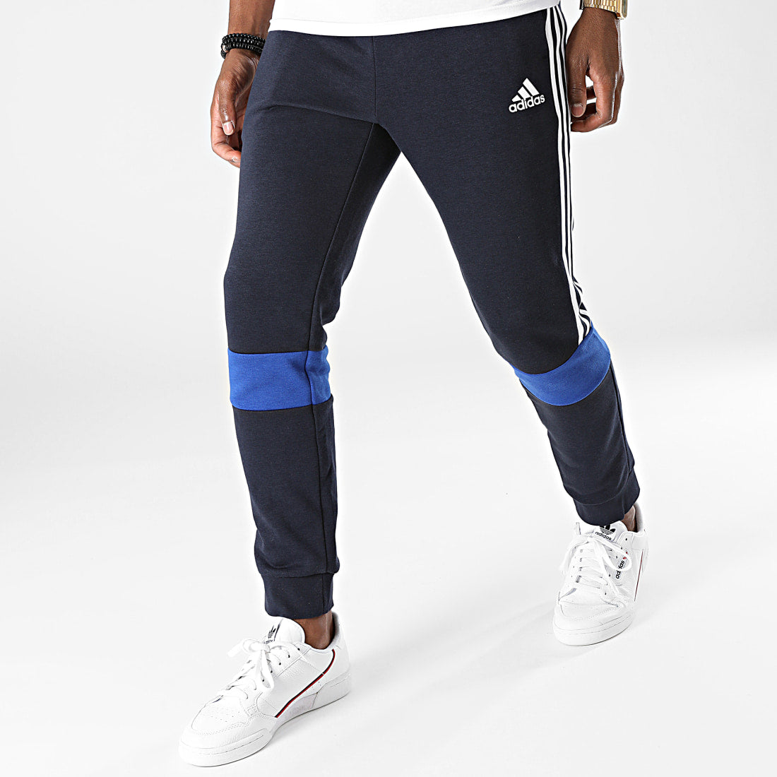 Pantalone Adidas uomo con bande felpato