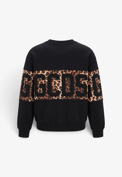 Felpa Gcds bambina girocollo animalier