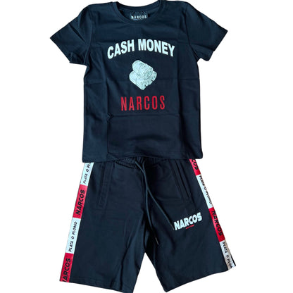 T-shirt+bermuda Narcos bambino