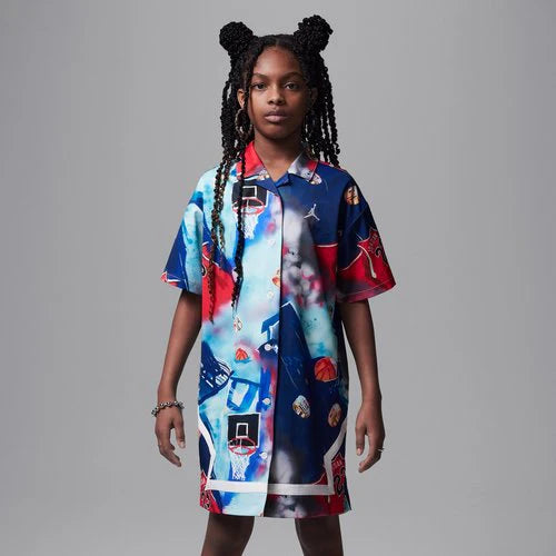 Abito Camicia Jordan bambina fantasia