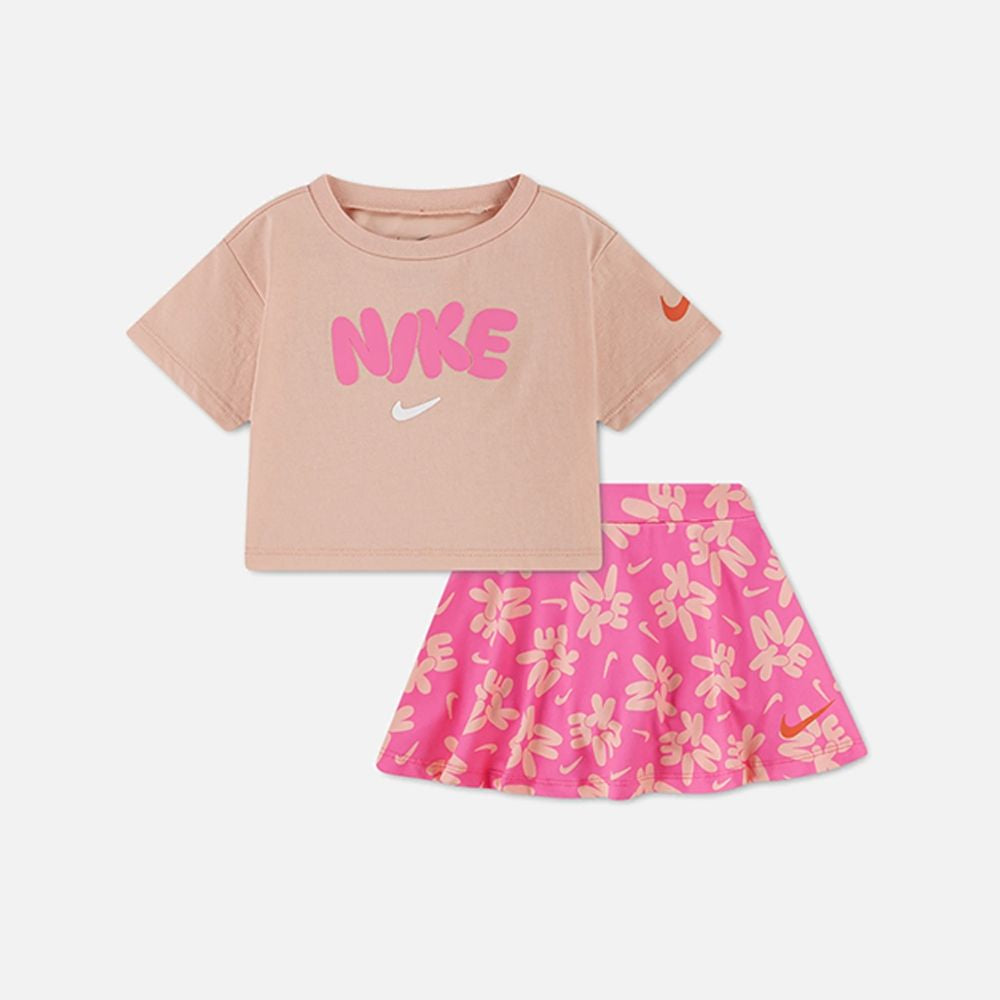 T-SHIRT+BERMUDA GONNA NIKE BAMBINA
