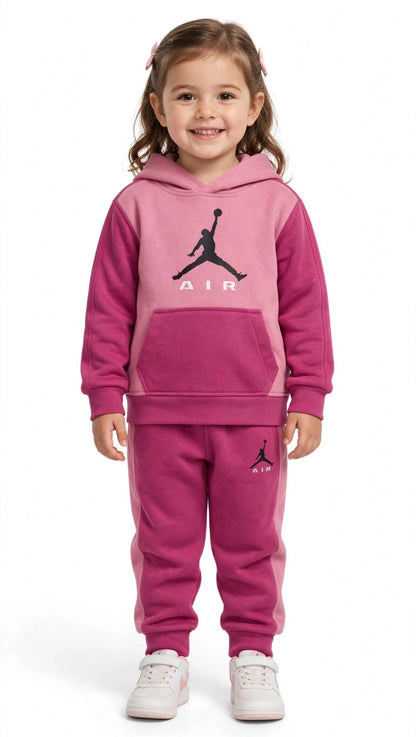 Tuta Jordan JUMPMAN rosa da bambina