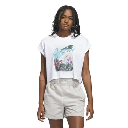 T-shirt Adidas donna crop