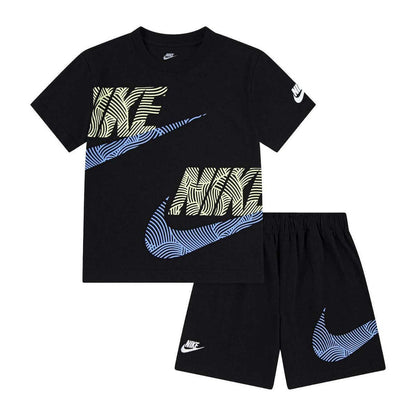T-shirt+bermuda Nike per bambini con logo