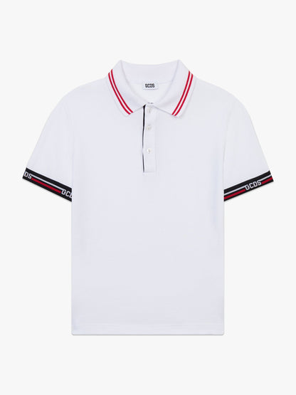 Polo GCDS bambino logo tape
