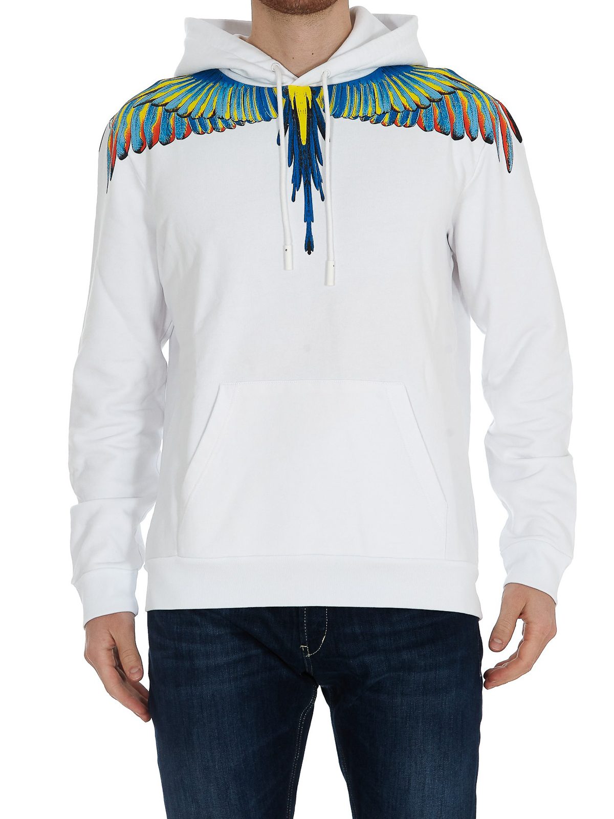 Felpa Marcelo Burlon uomo con cappuccio