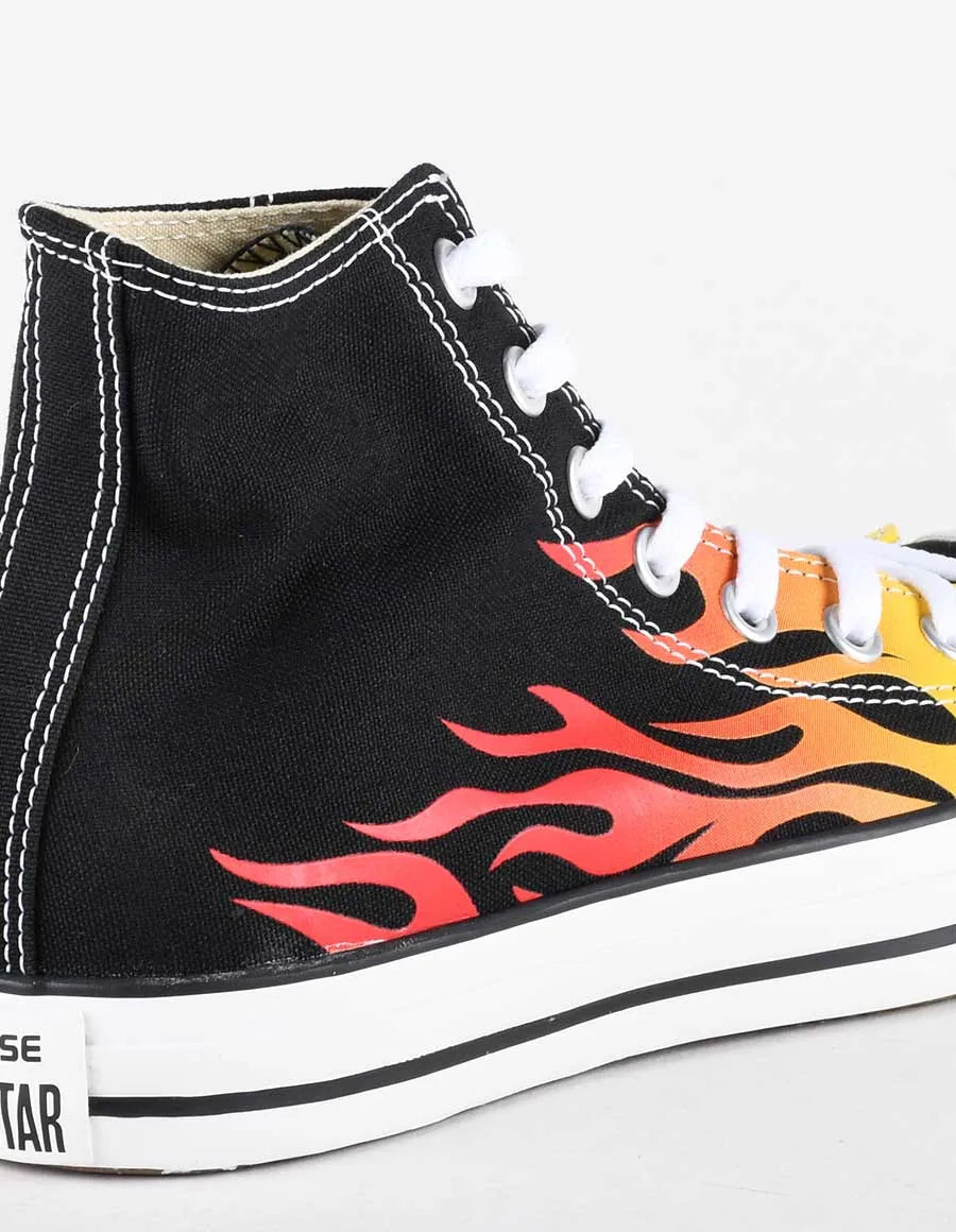 Scarpe Converse uomo fantasia fiamme