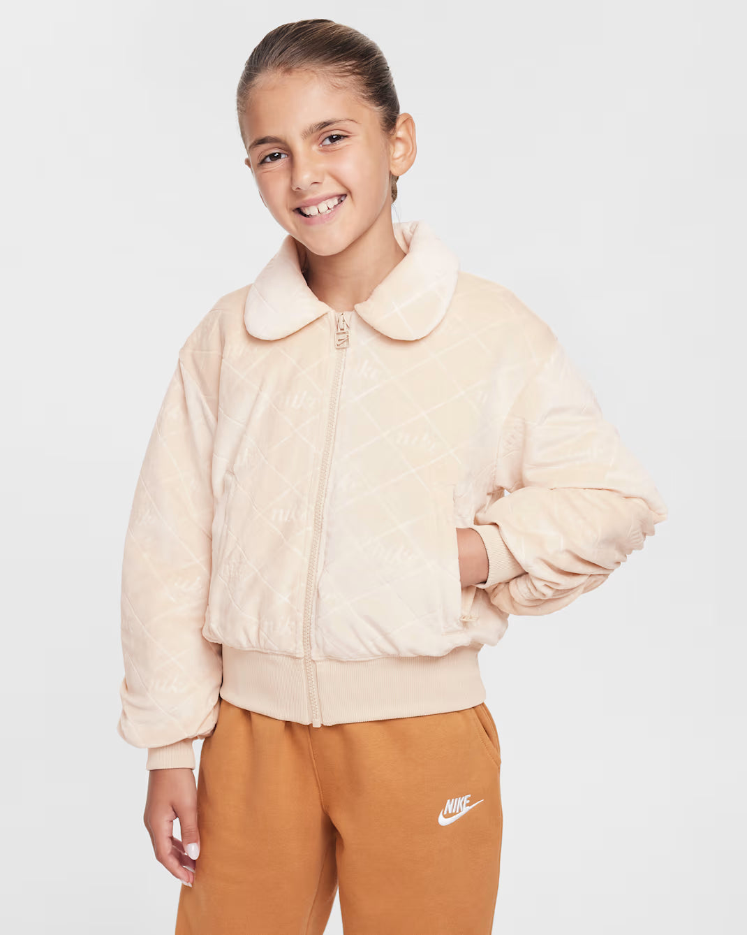 Giubbino con zip nike bambina