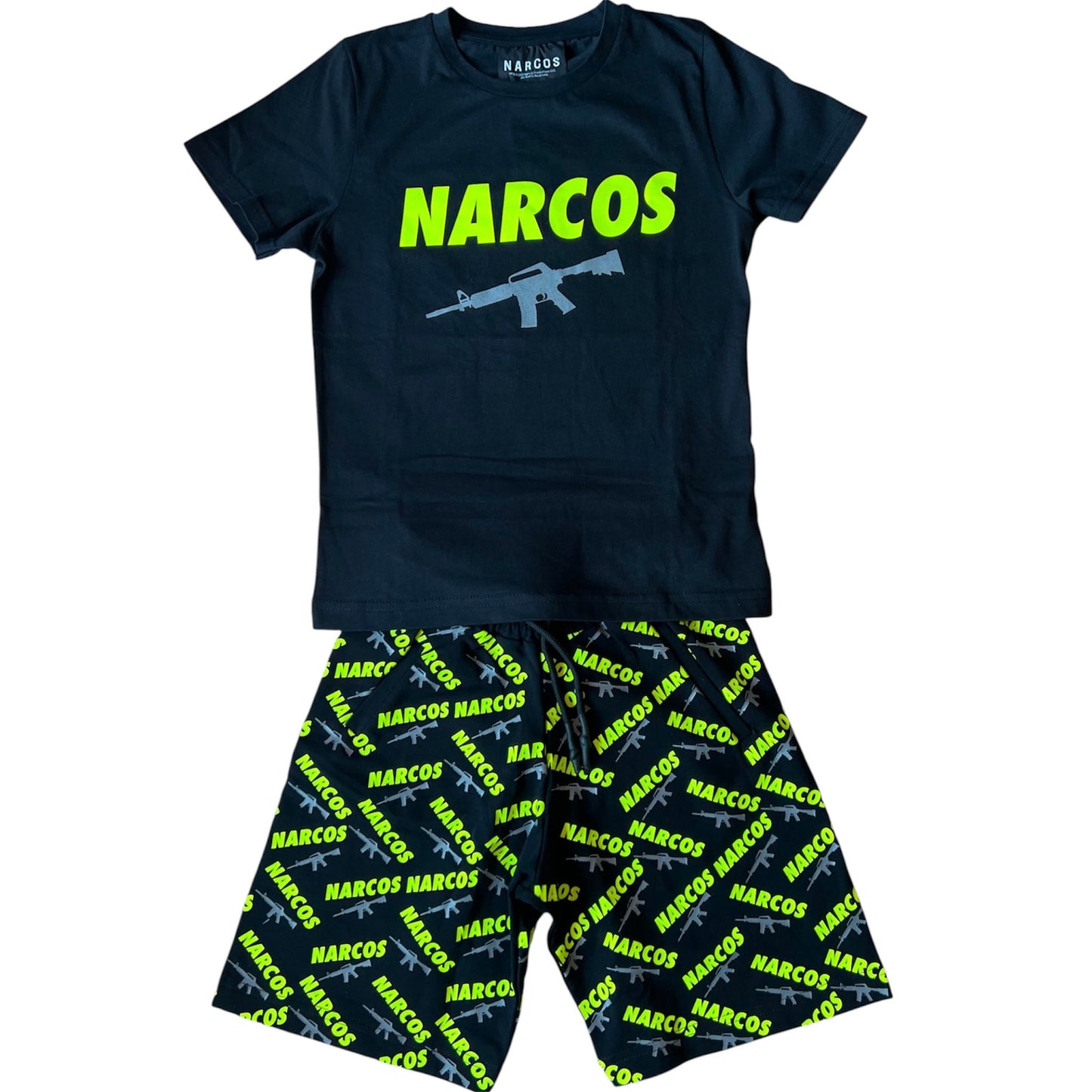 T-shirt+bermuda Narcos bambino