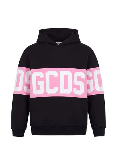 Felpa GCDS bambina big logo cappuccio
