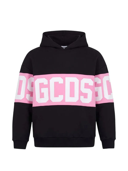 Felpa GCDS bambina big logo cappuccio