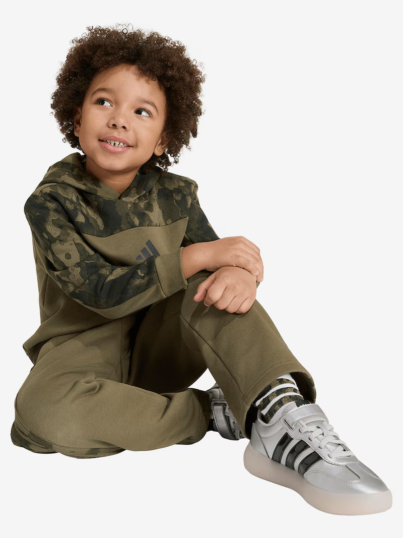 Felpa Adidas con cappuccio mimetica per bambino