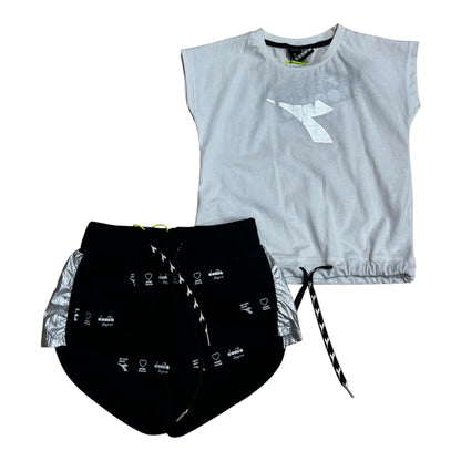 T-shirt + bermuda bambina Diadora