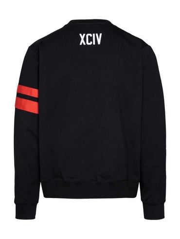 FELPA GCDS UOMO GIROCOLLO LOGO FRONTALE