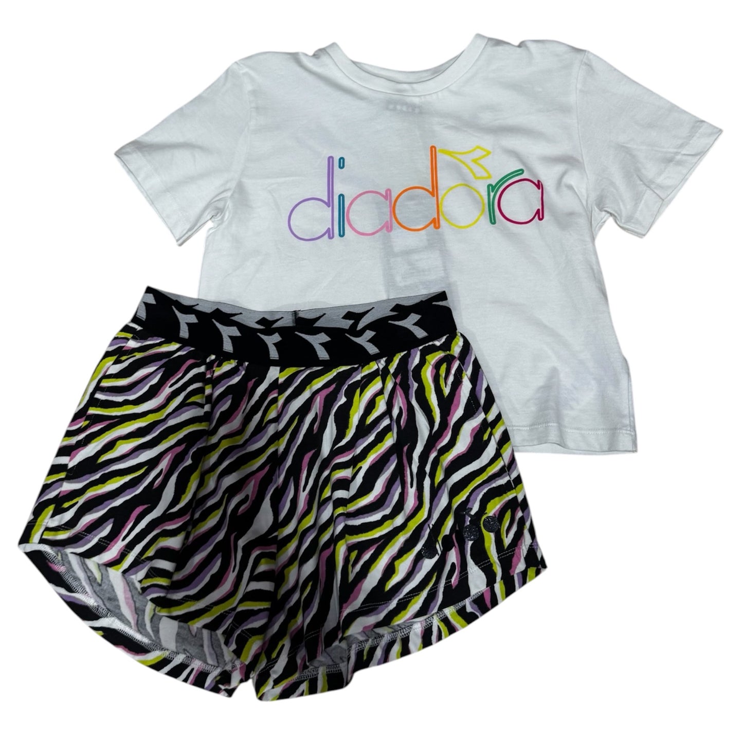T-shirt + bermuda bambina Diadora