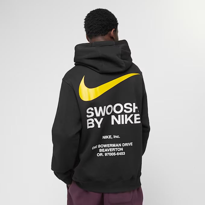 Felpa uomo con cappuccio e stampa grafica Nike Club Swoosh