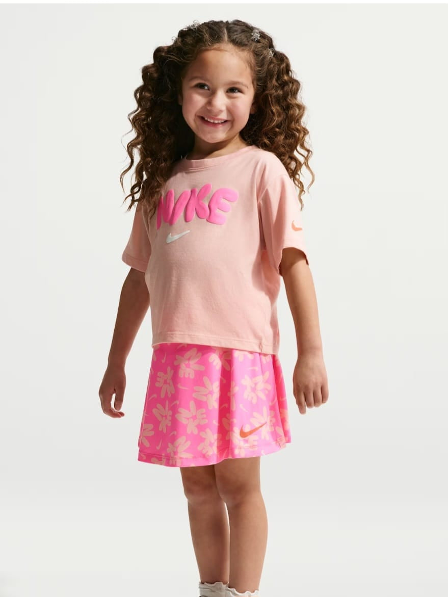 T-SHIRT+BERMUDA GONNA NIKE BAMBINA